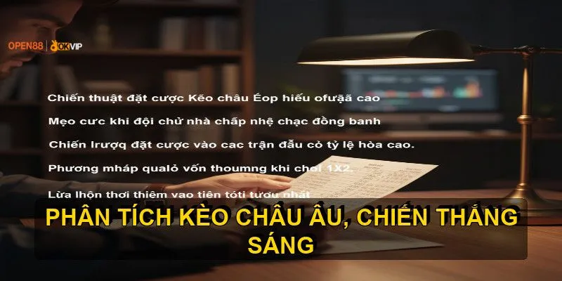 Chiến thuật đặt cược Kèo châu Âu hiệu quả cao